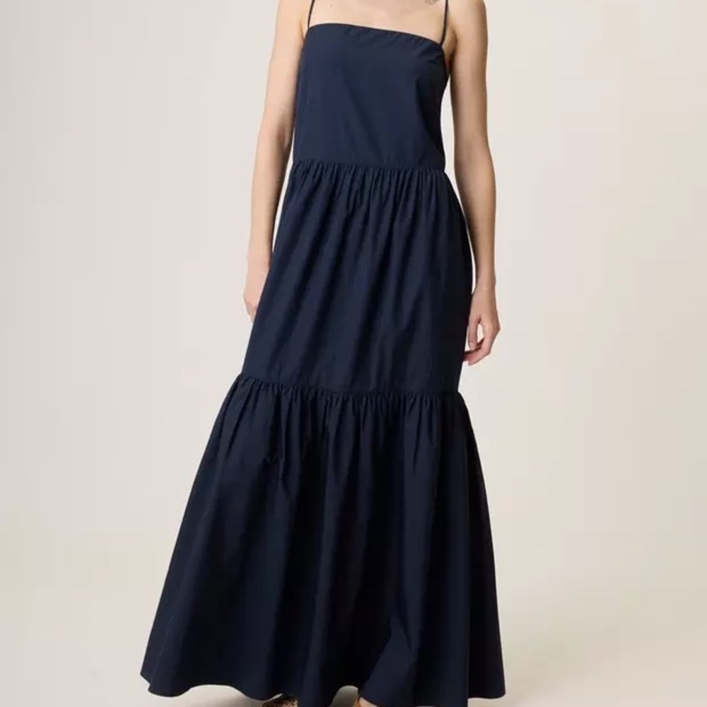 Rag & Bone Blue Rag & Bone
Saige Cotton Poplin Dress Maxi with Spaghetti Straps